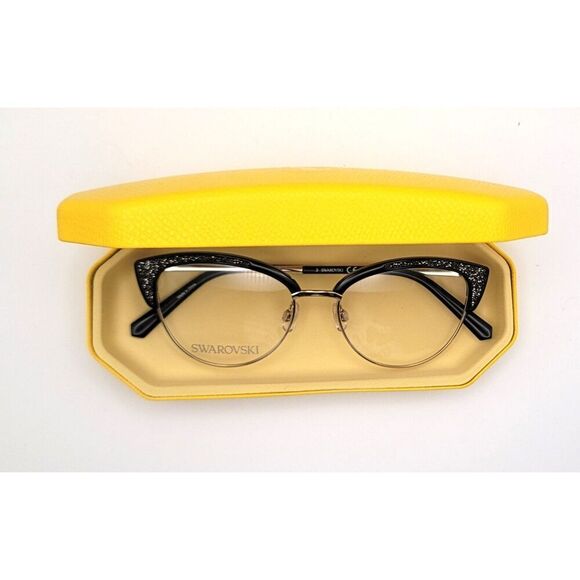 NIB - Swarovski Glitter Pale Gold Frame with case & cloth - Picture 3 of 14